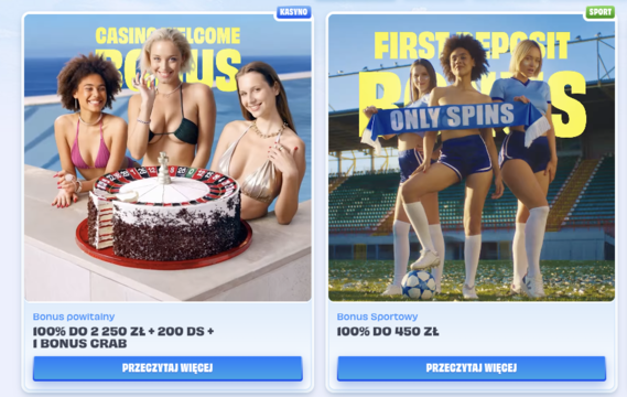 Bonusy kasynowe w OnlySpins